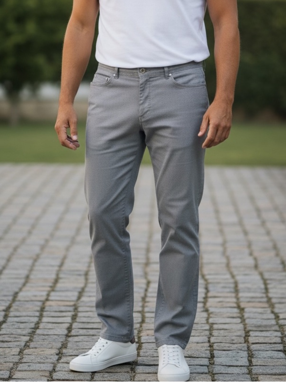 Brax Cooper Fancy Blue pants men's casual summer ultralight office work trousers